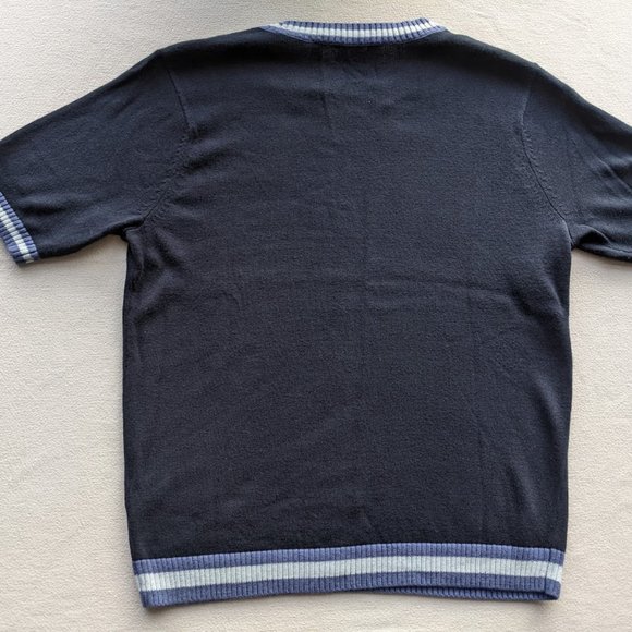 Women's Lady Hagen Clubhouse Short Sleeve Sweater Size XL Blue Knit Crew NEW - Picture 6 of 7